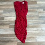 Misha Collection Red Pia Midi Dress Size 2 Photo 1