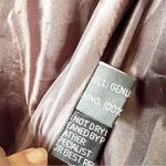 Dark Brown Lambskin Leather Belted Moto Jacket Size L Photo 6