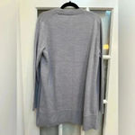 Nordstrom | Grey Everyday Open Front Cardigan Merino Wool Blend Size M Medium Photo 8