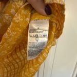 Old Navy NWT yellow floral split neck blouse size M Photo 6