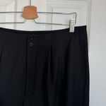 NYDJ Frisco Wide Leg Crop Pants in Black Pleated Size 12 Photo 6