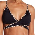 Laundry by Design  Wrap Strappy Bikini Top Leopard Print M Photo 0