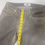Paige  Jeans Womens 27 Gray Gold Verdugo Ultra Skinny Metallic Low Rise Coated Photo 7