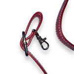 wilson's leather  Womens Satchel Tote Bag Handbag Purse Red Leather Large Photo 13