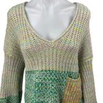 Urban Outfitters  Kimchi Blue Space Station Cream Green Chunky Knit Sweater Top M Photo 2