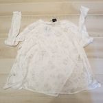 Terez {XS}  Winter Sheer Burnout Long Sleeve Tee Photo 7