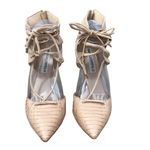 Karl Lagerfeld Addily Lace Up Pump - Natural - Pumps Photo 3