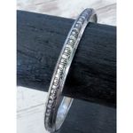 Vintage Bracelet Silver Tone Bangle 8" Photo 1