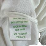 Lilly Pulitzer  Briony White Resort Lace Trim Long Sleeve Lightweight Blouse XL Photo 7