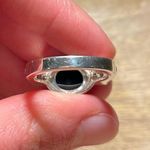 Judith Ripka  Black Onxy Cabochon Sterling Silver 925 & CZ Ring RARE - Size 9 Photo 11