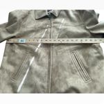 GVS Moda Italy Suede Look Jacket Tan Zip Front Collared Lined Men's Med Photo 4