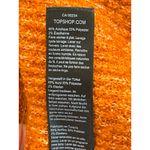 Topshop  Burnt Orange Mock Neck Sweater Womens Size L Rust Textured Knit Cozy Photo 7