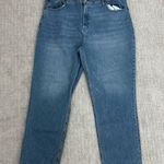 Abercrombie & Fitch A&F 90s straight ultra high rise light curve love medium wash denim jeans Photo 1