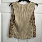Liz Claiborne  Snake Print Ribbed Knit Zip Up Vest - Size Large Photo 4