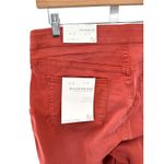 Soft Surroundings Ultimate Denim Pull-On Straight Pants Red M Womens Stretch NWT Photo 2