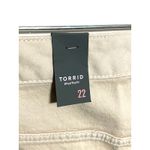 Torrid Denim Jean Shorts Sz 22 Exposed Button Fly Raw Hem High Rise Vacation NWT Photo 4