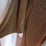 Order Plus  Gold Sparkly Formal Bell Sleeve Dress (M) Photo 4