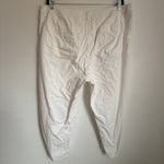 Eileen Fisher Cotton Hemp Tapered Chino Trouser Pant in White Sz 22 Plus Size Photo 2