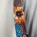 Adora Long Sleeve Top Blouse Cheetah Floral Print Size S Balloon Sleeve Boutique Gray Photo 2