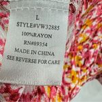 Adrienne Vittadini Dainty Floral Blousy Sleeveless Peplum Top with Lace Boho Photo 12