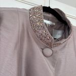 David's Bridal Taupe Beaded Dress and Jacket Set Ensemble Size 12 Wedding Attire Photo 10