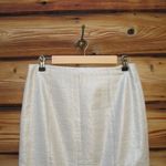 Lela Rose Metallic Pleated Pencil Skirt Gold Size 8 Photo 6