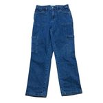 And Now This dark Wash Straight Wise Leg Cargo Utility Jeans 28 Blue Photo 1