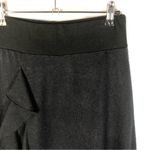 Kokoon Y2K Black Shimmer Knit Ruffle Front Knee Length Skirt XS Photo 2