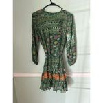 TAJ BY SABRINA Dress M Margaret Mini Wrap Dress M Embroidered $525 Green Size undefined Photo 6