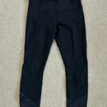 Lululemon Black Ruched Hem Pull on Leggings Workout Yoga Gym Exercise Size 10 Photo 0