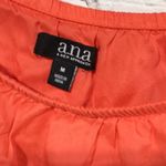 a.n.a BoHo Style off the shoulder  tassel top in coral orange Sz Medium Photo 5
