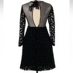 Sonia Rykiel textured dress with tie back NWT, New, Sheer Print,Mesh Black Photo 1