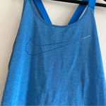 Nike Women's Size Medium Blue / Aqua  Dri Fit Lazer Cut Tank Photo 4