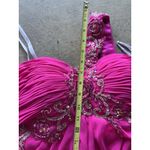 Vintage Fiesta Women’s Prom Formal Hot Pink Stones Layered Dress Women’s Size M Size M Photo 5