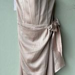 NEW V. Chapman Dress June Rose Pink Satin Strapless Corset Maxi Gown Size 12 Photo 5