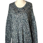 Tribal Black And White Knit Crew Neck Long Sleeve Hi Low Sweater Size M NWT Size M Photo 0