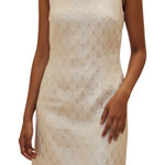 Eliza J Sleeveless Metallic Brocade Sheath Size 10 Dress Party New Years Holiday Photo 0