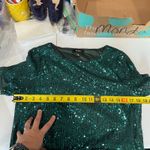 MSK Green Sequin Round Neck Mini Party Dress NYE Cocktail Womens Medium Photo 5