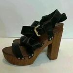 Mossimo Supply Caitlin Black Quarter Strap High Heel Sandals Shoes Size 8 Brown Photo 5