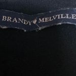 Brandy Melville Women's Black Sleeveless Cami Camisole Tie Back Crop Tank Top S Photo 2