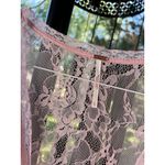 Free People New Size L Lala Lace Mini Dress $128 Pink Sexy Boho Chic Festival Photo 13