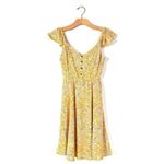 Billabong ✨ Forever Yours Print Yellow Sz Large  Dress✨ Photo 6