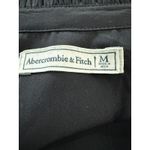 Abercrombie & Fitch  Black Dress Ruffle Neck Long Sleeve Tie Waist‎ Medium button Photo 3