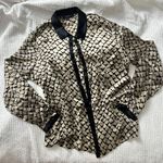 Lafayette 148 NY silk Button Down Long Sleeve Photo 0