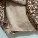 Cable and Gauge  rose gold sequin sparkle knot tie top size XS Photo 6