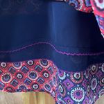 Moulinette Soeurs Anthropologie Foulard Silk Shirt Dress Blue Size XS Photo 7