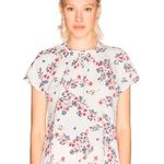 United Colors Of Benetton  Red & Blue Floral Blouse Size Small Photo 0