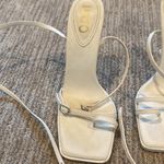 EGO  strappy white heels Photo 3