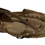 Schutz Taupe Laceup Espadrille Flats w/ Dustbag Size 7 Photo 0