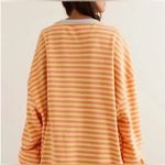 Free People Classic Striped Oversized Crewneck Photo 2